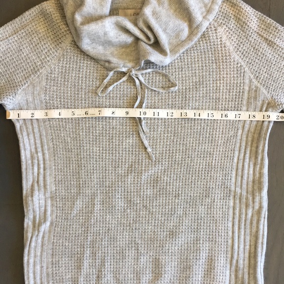 LOFT Waffleknit Cowl Neck Tunic Sweater, size Medium❤️ - Picture 10 of 13